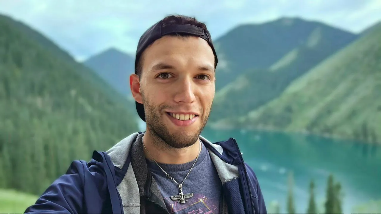 Alberto Schiabel in the mountains of Kazakhstan, May 2025